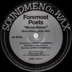 Foremost Poets - Moon-Raker (Electronic) [Techno] on Soundmen On Wax (1998) [Vinyl] (12")