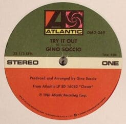 Gino Soccio - Try It Out / Dancer (Electronic, Funk / Soul) [Disco] on Atlantic (2007) [Vinyl] (12")