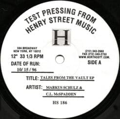 Markus Schulz, CL McSpadden - Tales From The Vault EP (Electronic) [House] on Henry Street Music (1996) [Vinyl] (12")