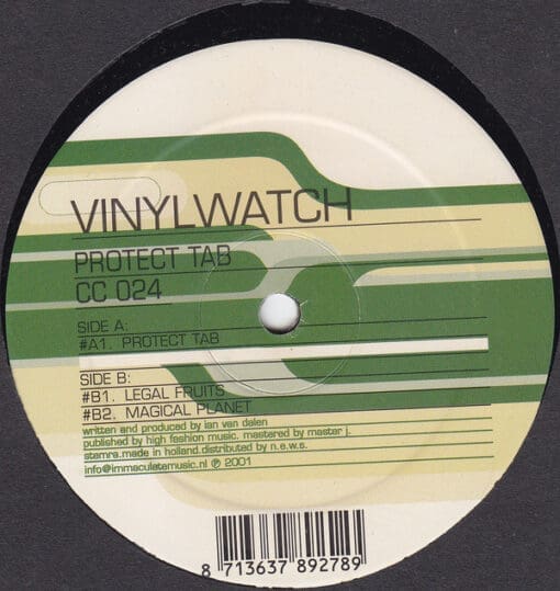 Vinylwatch - Protect Tab (Electronic) [Progressive Trance, Tech House] on CC Records (2001) [Vinyl] (12")