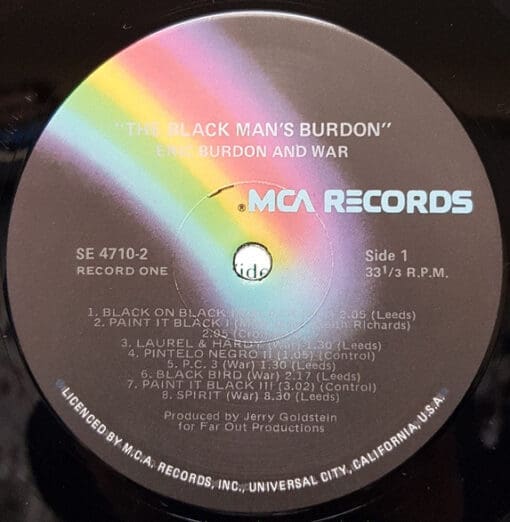 Eric Burdon & War - The Black-Man's Burdon (Jazz, Rock) [Blues Rock, Jazz-Rock, Jazz-Funk] on MCA Records [Vinyl] (LP)