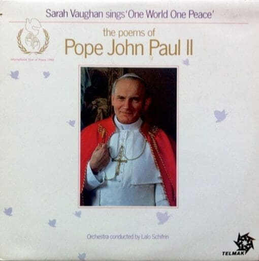 Sarah Vaughan - Sarah Vaughan Sings 'One World One Peace' - The Poems Of Pope John Paul II (Jazz, Classical) [Big Band] on Telmak (1986) [Vinyl] (LP)