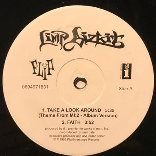 Limp Bizkit - Take A Look Around (Electronic, Hip Hop, Rock, Funk / Soul, Pop) [Alternative Rock] on Flip Records , Interscope Records (1999) [Vinyl] (12")