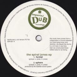 Dubtribe Sound System - The Spiral Jones EP (Electronic) [Deep House] on Imperial Dub Recordings (1997) [Vinyl] (12")