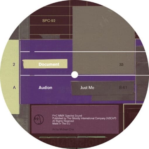 Audion, Mike Parker - Document Part 2 (Electronic) [Techno] on Spectral Sound (2010) [Vinyl] (12")