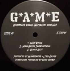 Ghostface Killah, Napoleon , Shing02, Jern Eye, Caveman - Game (Hip Hop) on Not On Label (2007) [Vinyl] (12")