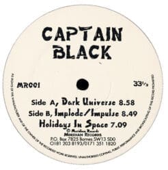 Captain Black - Dark Universe / Implode/Impulse / Holidays In Space (Electronic) [Goa Trance] on Meridian Records (1996) [Vinyl] (12")