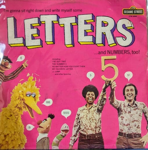 Sesame Street - I'm Gonna Sit Right Down And Write Myself Some Letters... And Numbers, Too! (Children's) [Educational] on Sesame Street Records, EMI (1974) [Vinyl] (LP)