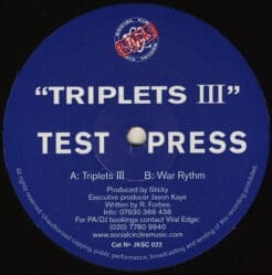 Sticky - Triplets III (Electronic) [UK Garage] on Social Circles (2002) [Vinyl] (12")