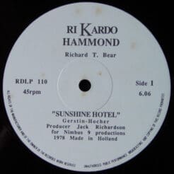 Richard T. Bear, Carl Carlton - Sunshine Hotel / Baby, I Need Your Loving (Electronic, Funk / Soul) [Downtempo, Disco] on Ri Kardo Hammond [Vinyl] (12")