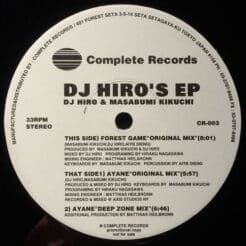 DJ Hiro, Masabumi Kikuchi - DJ Hiro's EP (Electronic) [Deep House, House] on Complete Records [Vinyl] (12")