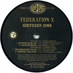 Federation X - Odyssey One (Electronic) [UK Garage, Garage House] on Swing City Records (1996) [Vinyl] (12")